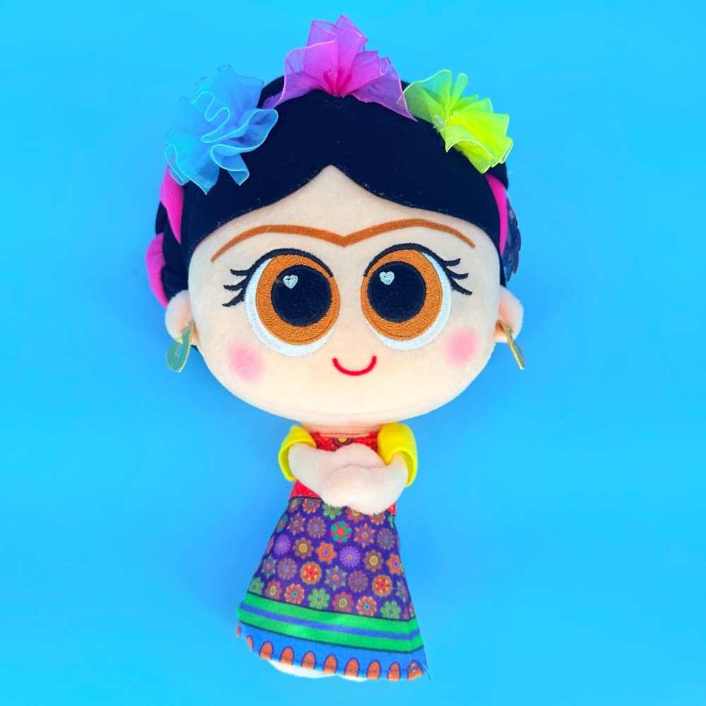 Fiesta Amparin Frida Kahlo Plush Doll 12" Artist Chibi Virgencita Style #55238